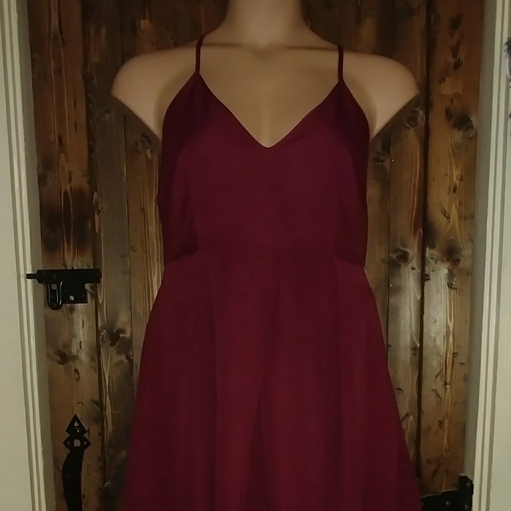 Maroon sun dress sz 12